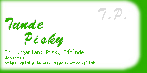 tunde pisky business card